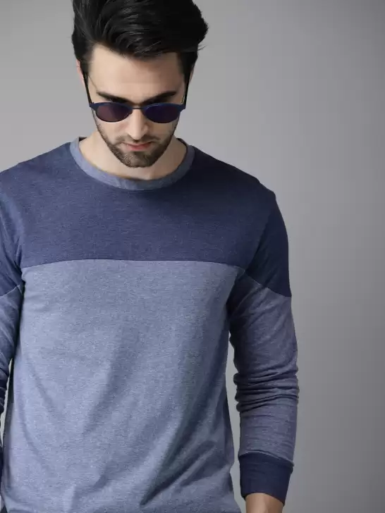 Colourblocked Cotton Pure Cotton T-shirt - image 6