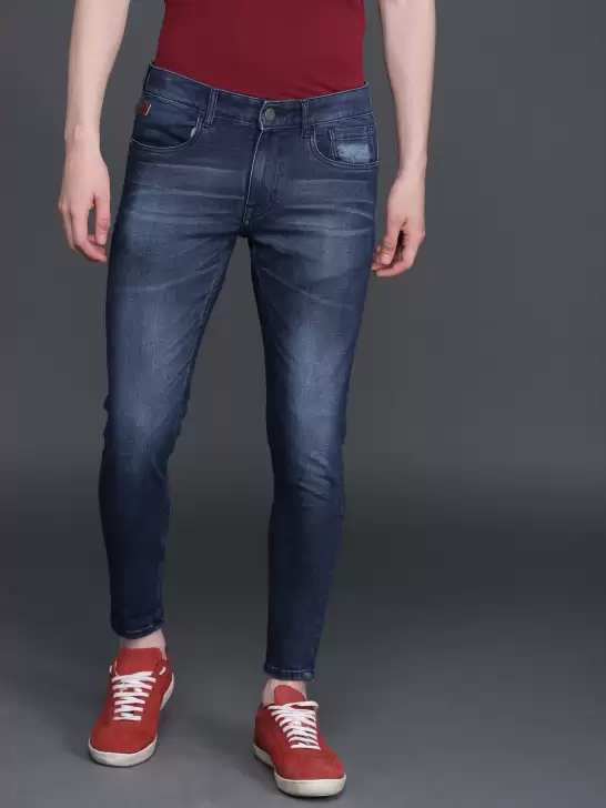 Men Tapered Fit Cropped Jeans - image 6