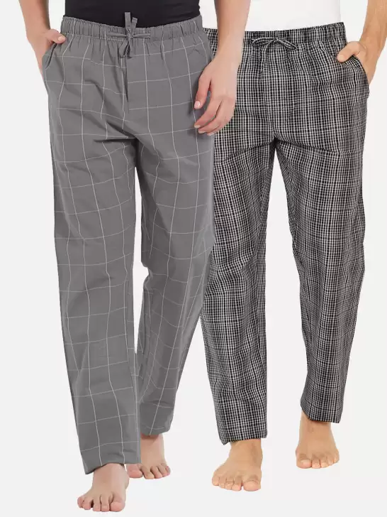 Men Pack Of 2 Super Combed Cotton Lounge Pants - image 6