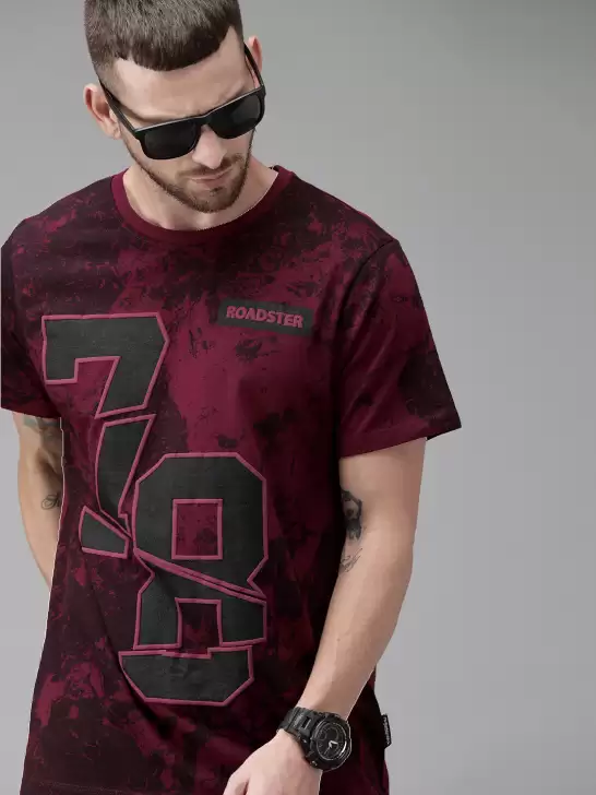 Printed Round Neck Pure Cotton T-shirt - image 6