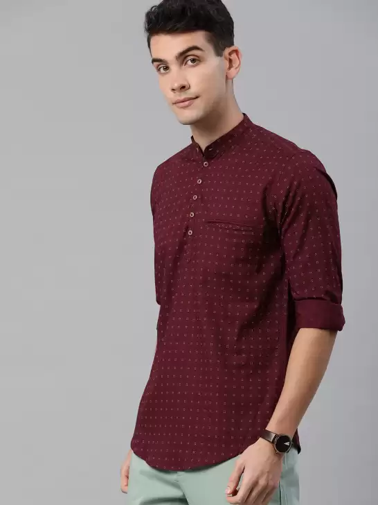 Men Printed Straight Kurta - image 6
