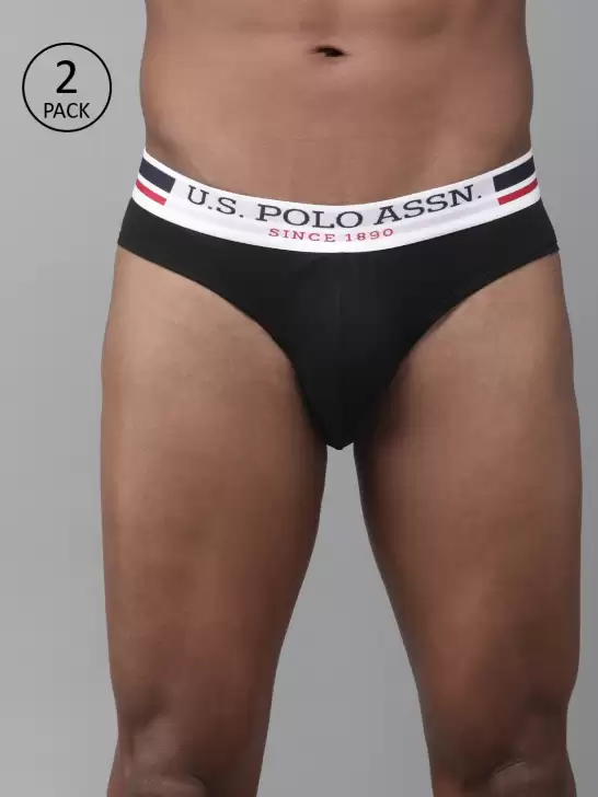 Men Pack of 2 Solid Breifs - image 6
