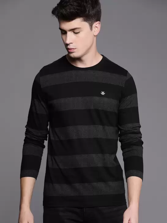 Striped Slim Fit Cotton Pure Cotton T-shirt - image 6
