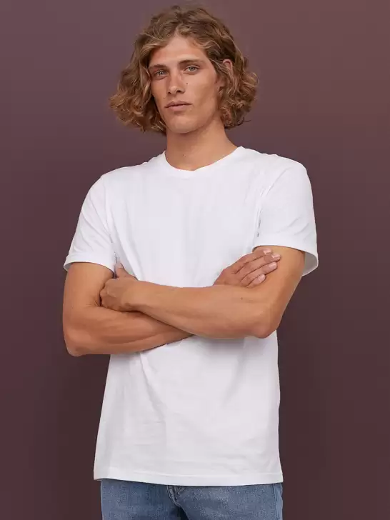 Cotton Pure Cotton T-shirt Regular Fit - image 6