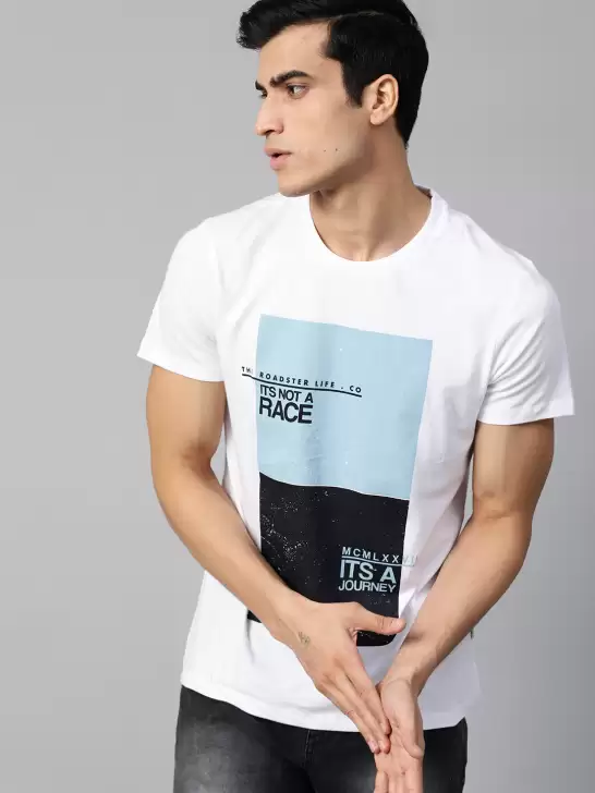 Printed Round Neck Pure Cotton T-shirt - image 6