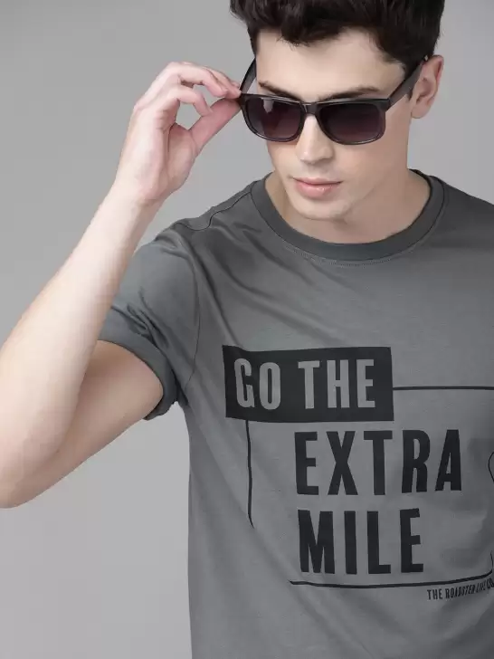 Printed Round Neck Pure Cotton T-shirt - image 6