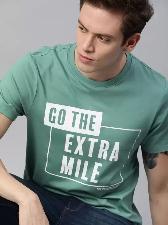 Printed Round Neck Pure Cotton T-shirt - image 6