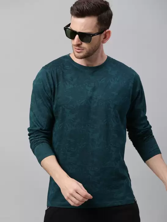Slim Tropical Printed Pure Cotton T-shirt - image 6
