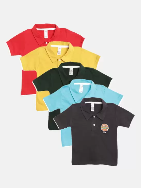Kids Pack of 5 Pure Cotton T-shirts - image 6