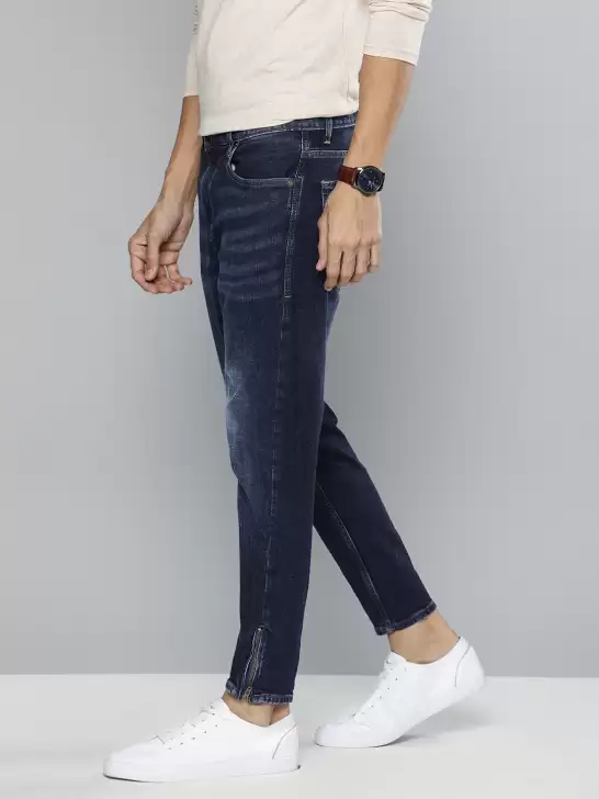 Men Slim Tapered Crop Jeans - image 6
