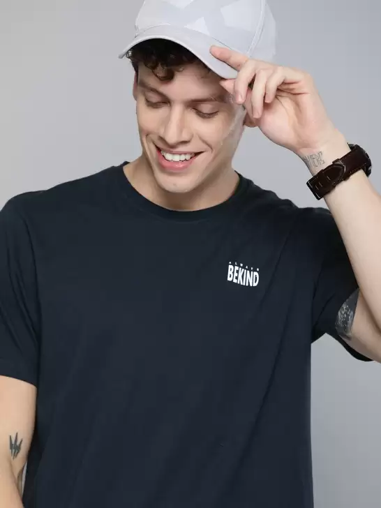 Solid Round Neck T-shirt - image 6