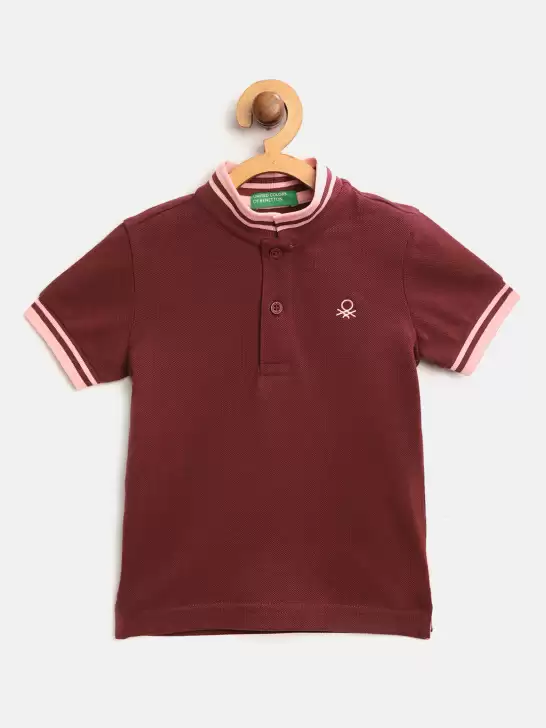 Boys Solid Polo Collar T-shirt - image 6