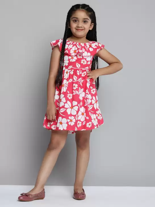 Girls Floral Fit & Flare Dress - image 6