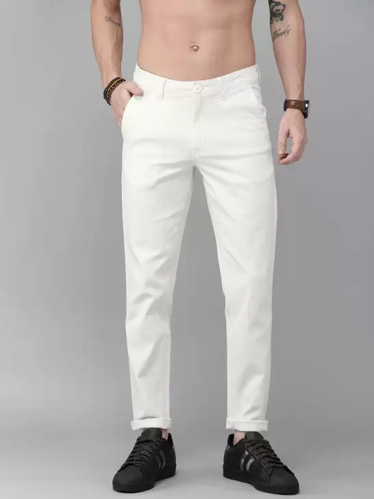 Men Regular Fit Regular Trousers - image 6