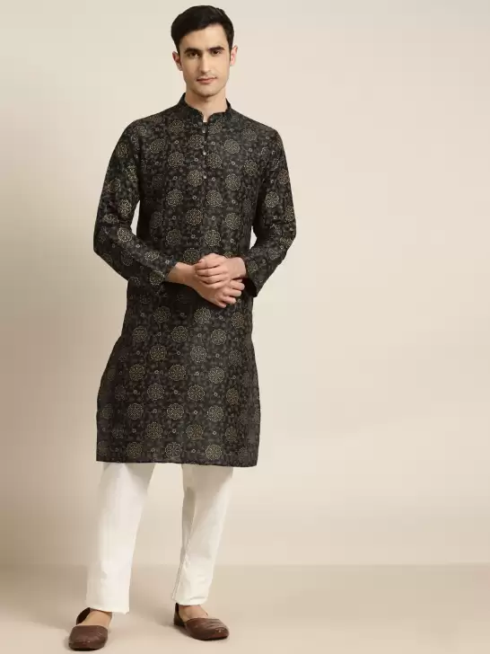 Men Ethnic Motifs Printed Kurta - image 6