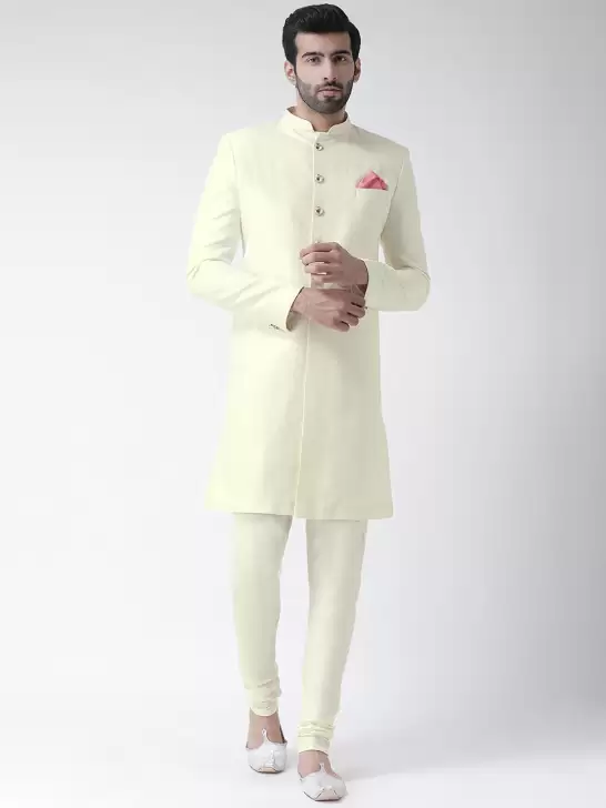 Men Printed Sherwani Set - image 6