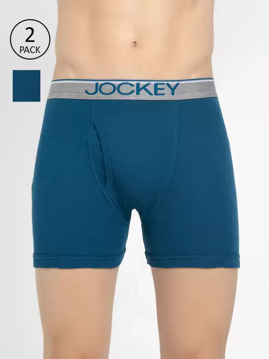 Men Pack Of 2 Assorted Pure Cotton Boxer Briefs - image 6