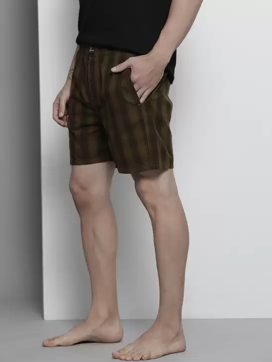 Men Checked Lounge Shorts - image 6