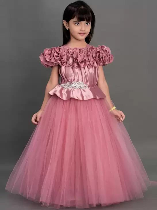 Girls Satin Maxi Dress - image 6