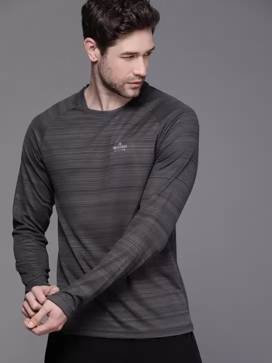 Men Solid Slim Fit T-shirt - image 6