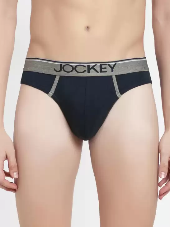 Men Solid Combed Cotton Basic Briefs - image 6