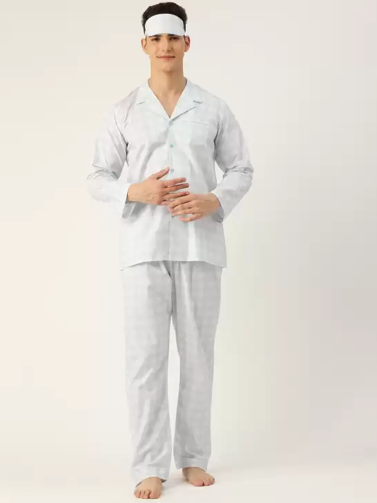 Men Pyjama Set & Sleeping Mask - image 6