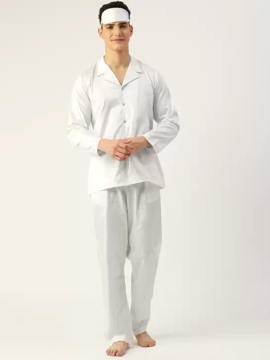 Men Pyjama Set & Sleeping Mask - image 6