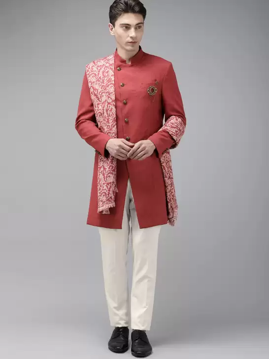 Men Self Design Ethnic Suit - image 6