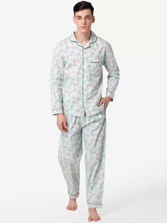 Men Printed Night suit - image 6