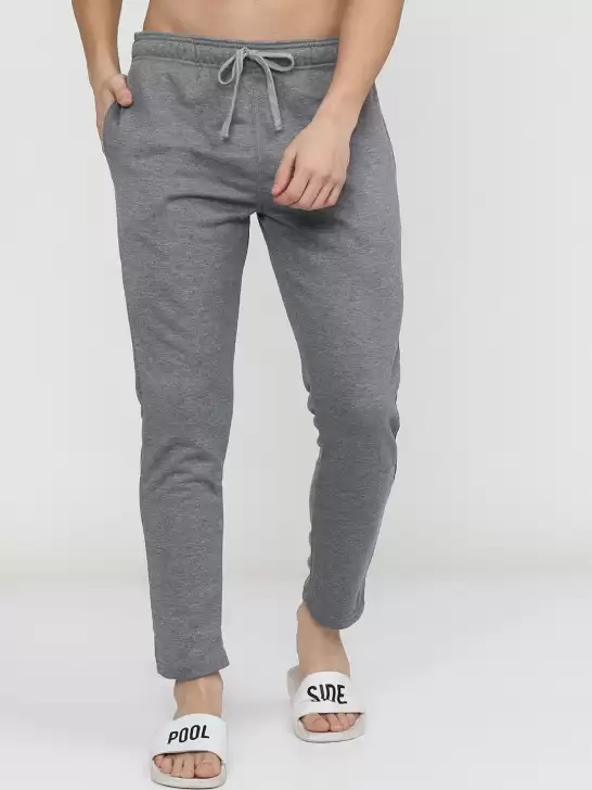 Men Grey Solid Track Pants - image 6