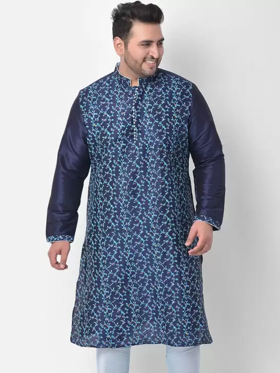 Men Floral Straight Kurta - image 6