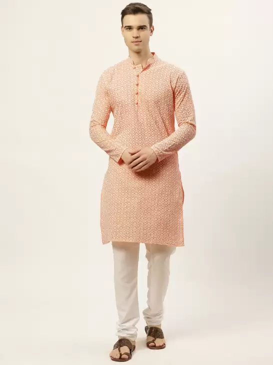 Men Chikankari Kurta Set - image 6