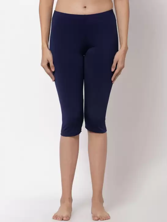 Women Solid Swim Capris - image 6