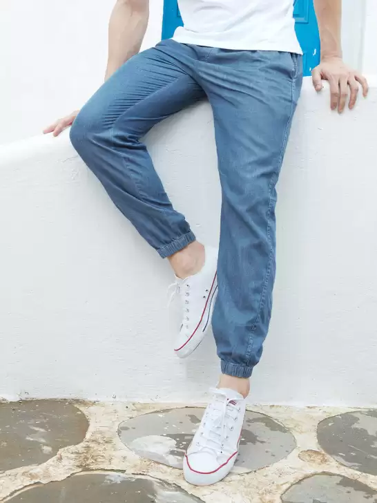 Men Relaxed Fit Joggers - image 6