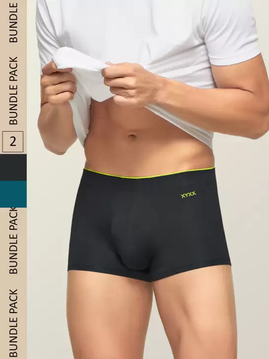 Men Pack Of 2 Solid Antimicrobial Trunk - image 6