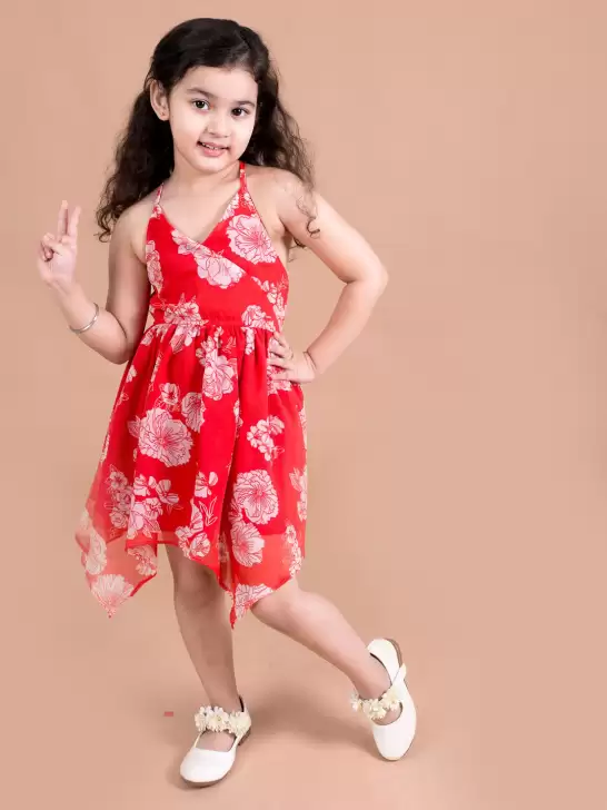 Floral Chiffon Dress - image 6