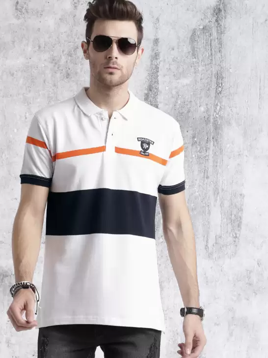 Striped Polo Pure Cotton T-shirt - image 6