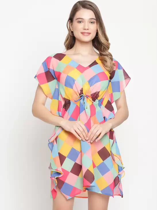 Printed Swimwear Dress - image 6