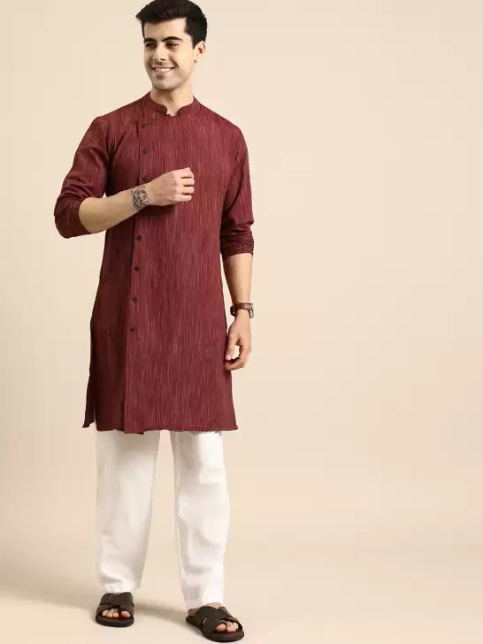 Men Pure Cotton Kurta Set - image 6