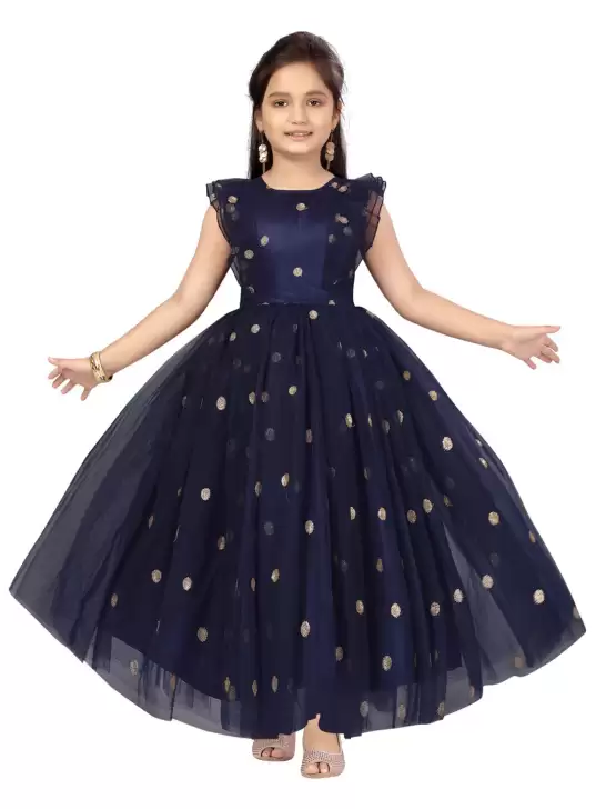 Girls Embellished Net Dress - image 6