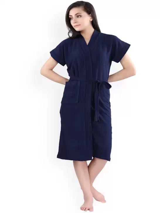 Women Solid Bathrobe - image 6