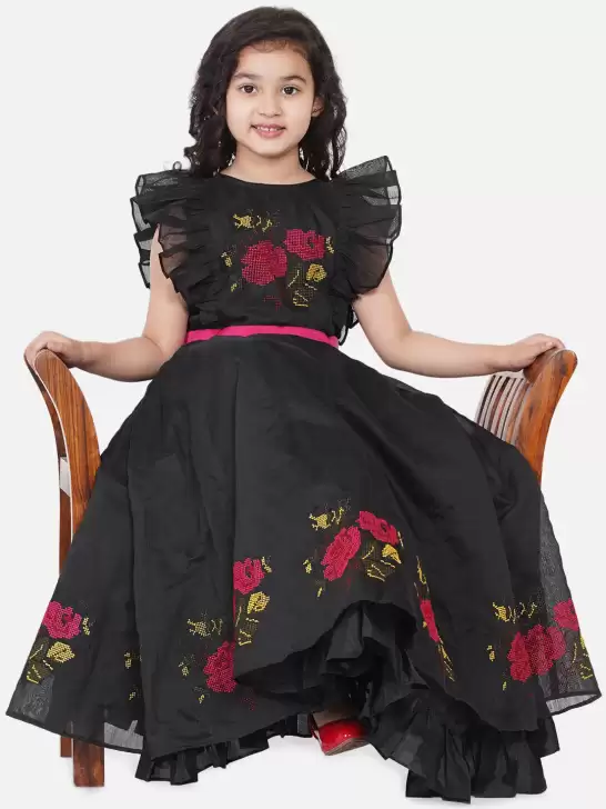 Girls Embroidered Maxi Dress - image 6