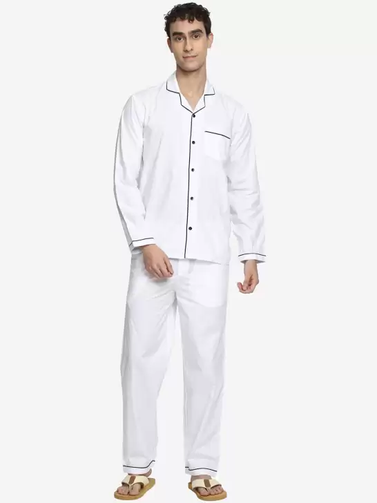 Men Pure Cotton Night Suit - image 6