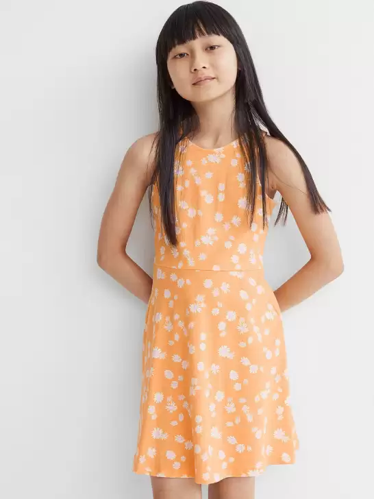 Girls Patterned Jersey Dress - image 6