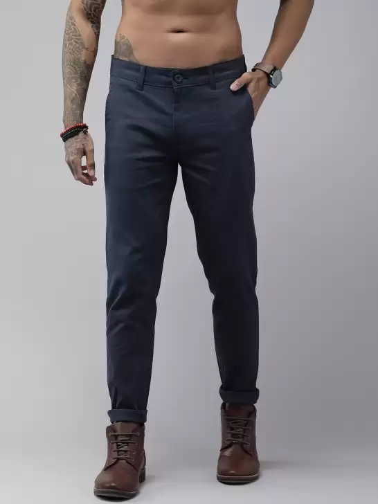 Men Straight Fit Trousers - image 6