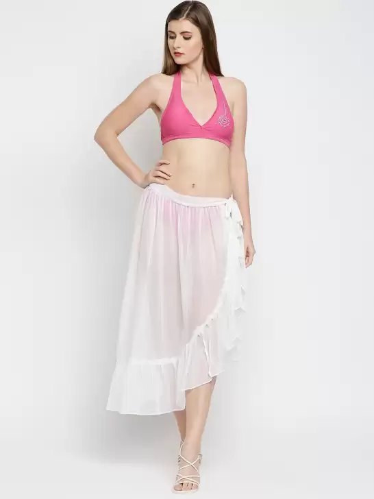 Women Solid Skirt Swimwear - image 6