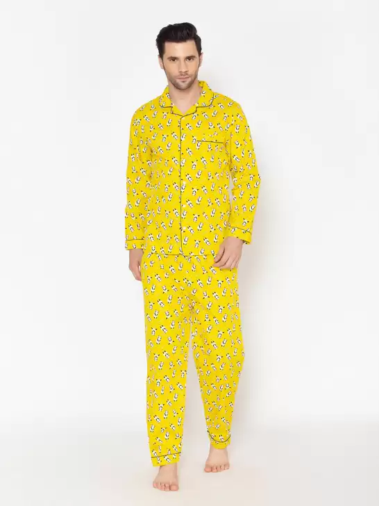 Men Printed Night Suit - image 6
