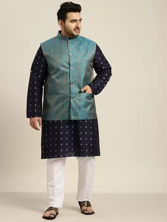 Men Plus Size Kurta Set - image 6