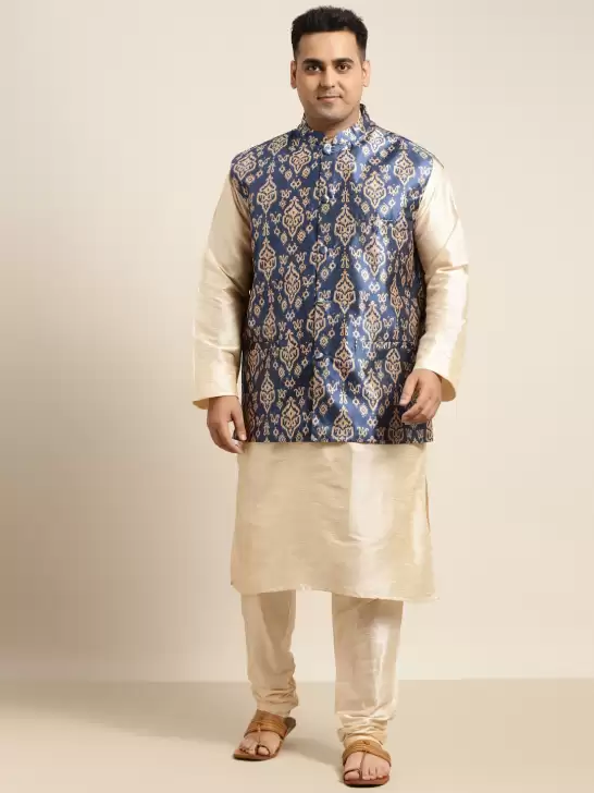 Men Printed Kurta with Churidar - image 6