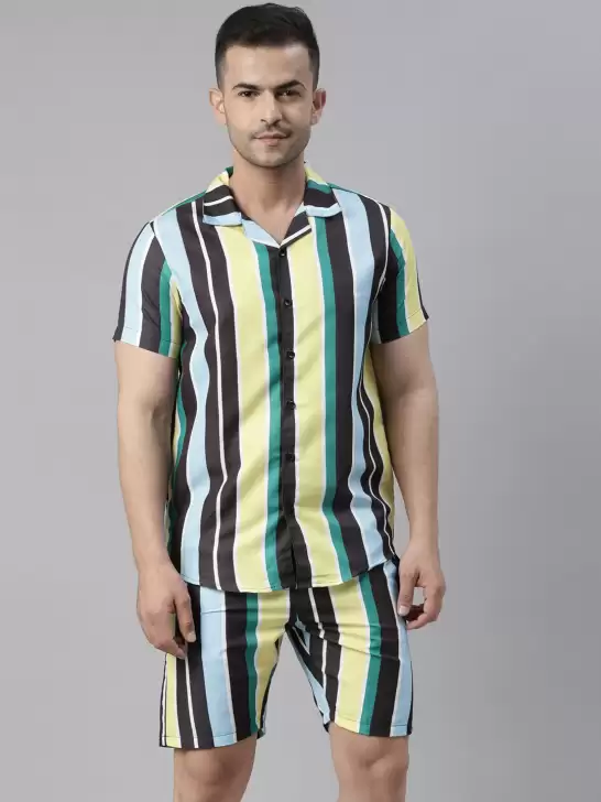 Men Striped Night Suit - image 6